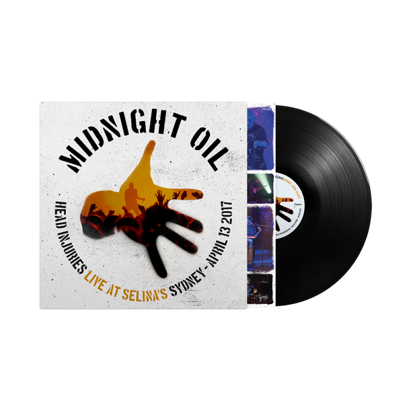 Head Injuries (Live At Selina's) Vinyl LP + Charcoal Tshirt by Midnight Oil