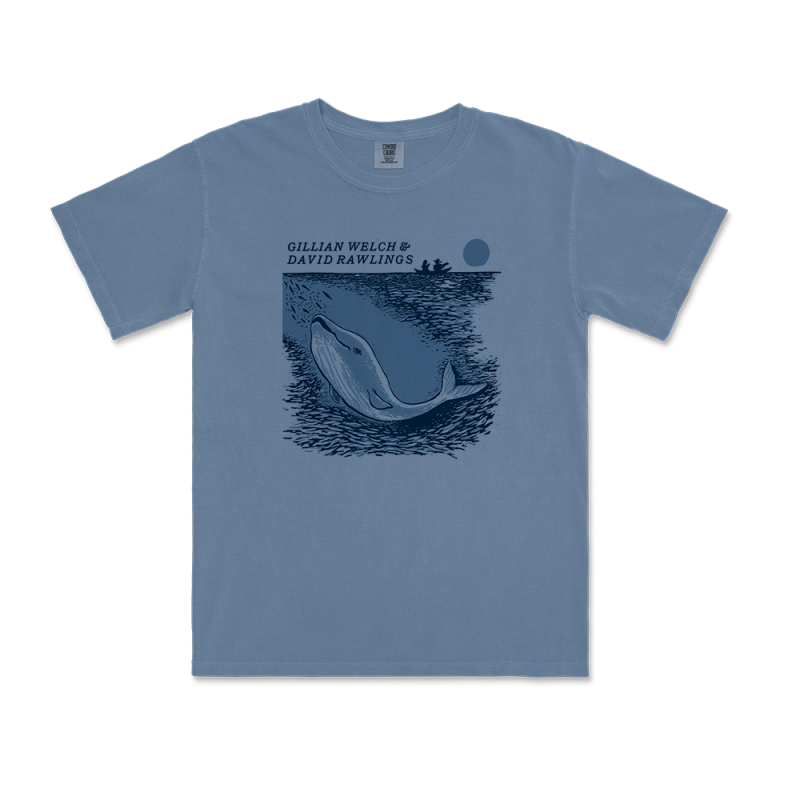 Whale Blue Jean Tshirt by Gillian Welch & David Rawlings