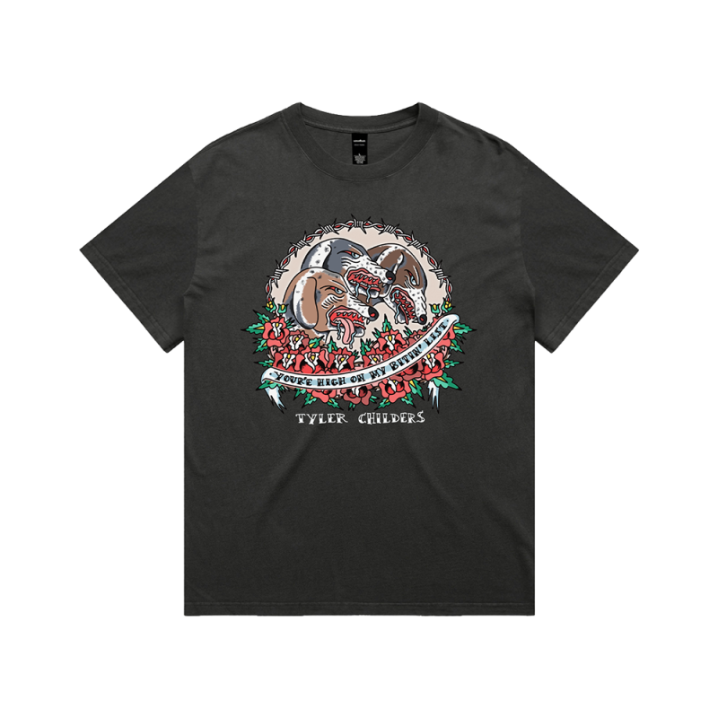 My Bitin' List Black Tshirt by Tyler Childers