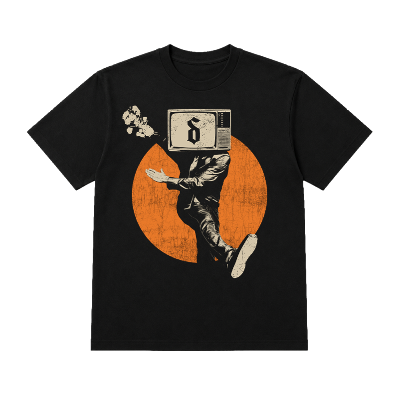 CRAZY TV MAN BLACK TSHIRT by Shinedown
