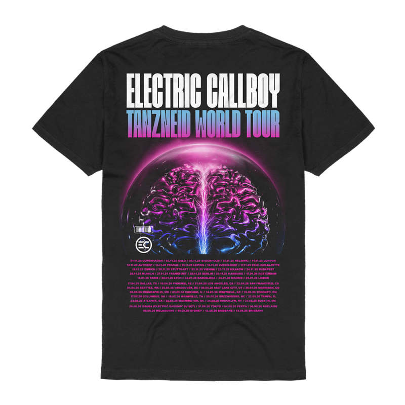 TANZNEID WORLD TOUR BLACK TSHIRT by Electric Callboy