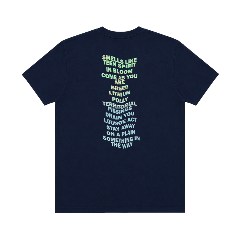 Nevermind Navy Tshirt by Nirvana