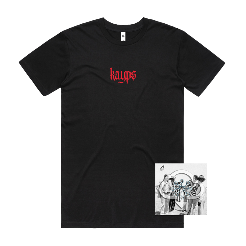 KAYPS - Red Logo Black Tshirt + Bunuba Baby Digital Download by Bad Apples Music