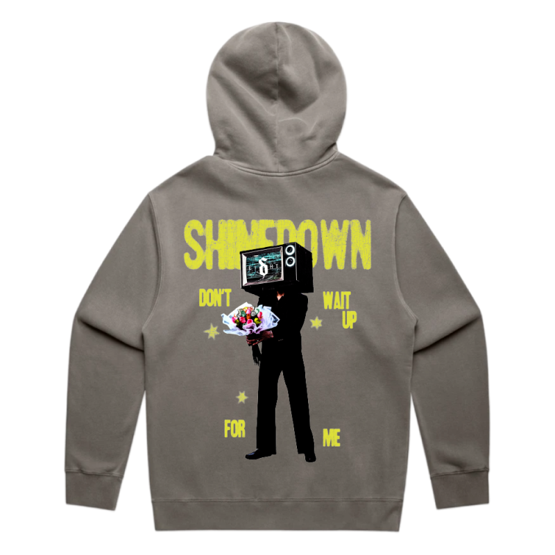 DONT WAIT UP FADED GREY HOOD by Shinedown