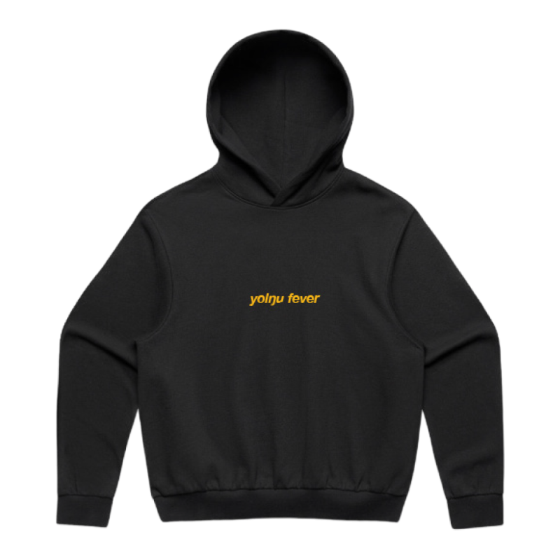 Yolnu  Embroidered Logo Black Pullover Hood by Baker Boy