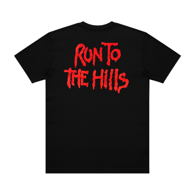 Run To The Hills Black Tshirt by Iron Maiden