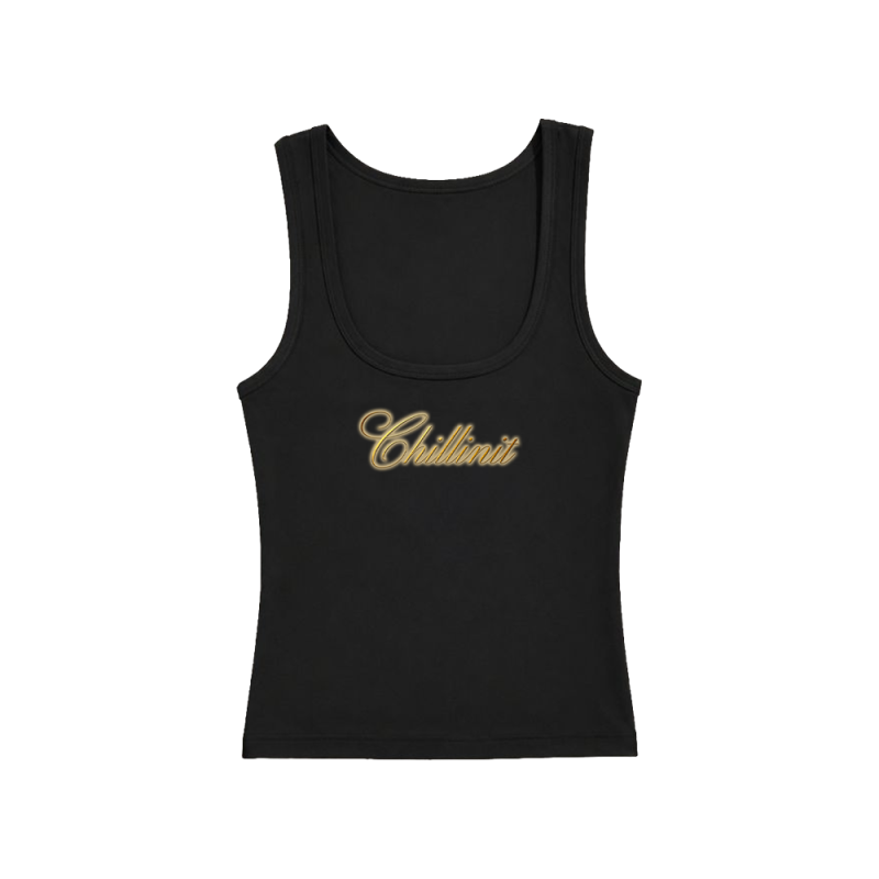 Gold Logo Ladies Singlet by ChillinIt