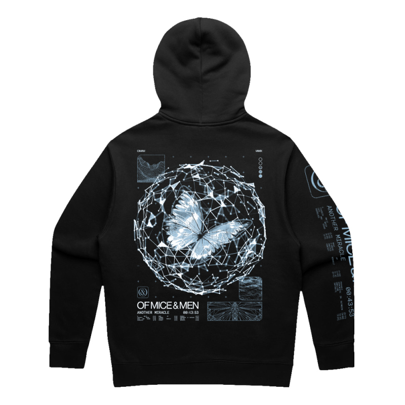 BUTTERFLY BLACK HOOD by Of Mice & Men