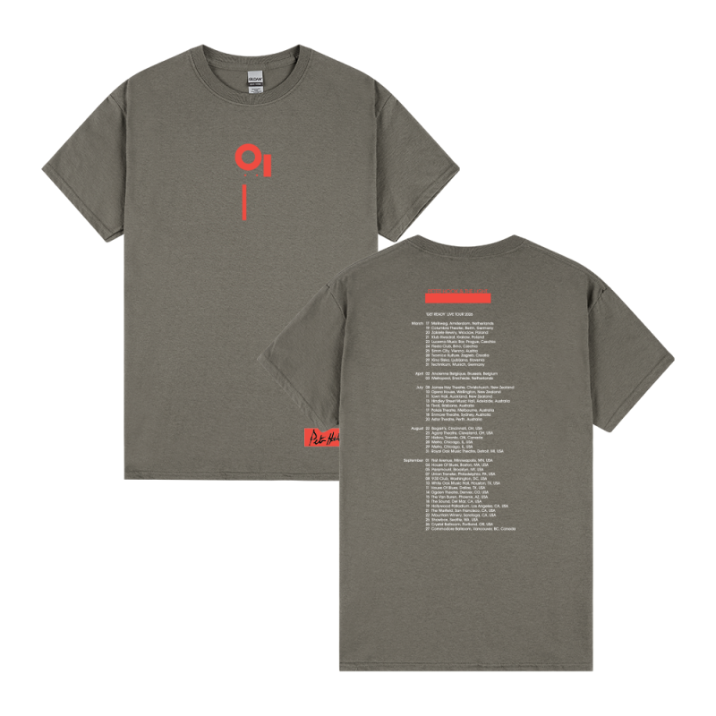 GET READY 26 CHARCOAL TSHIRT by Peter Hook & The Light