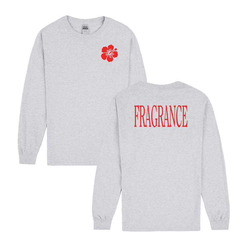 FLOWER GREY LONGSLEEVE TEE by Fragrance Recordings