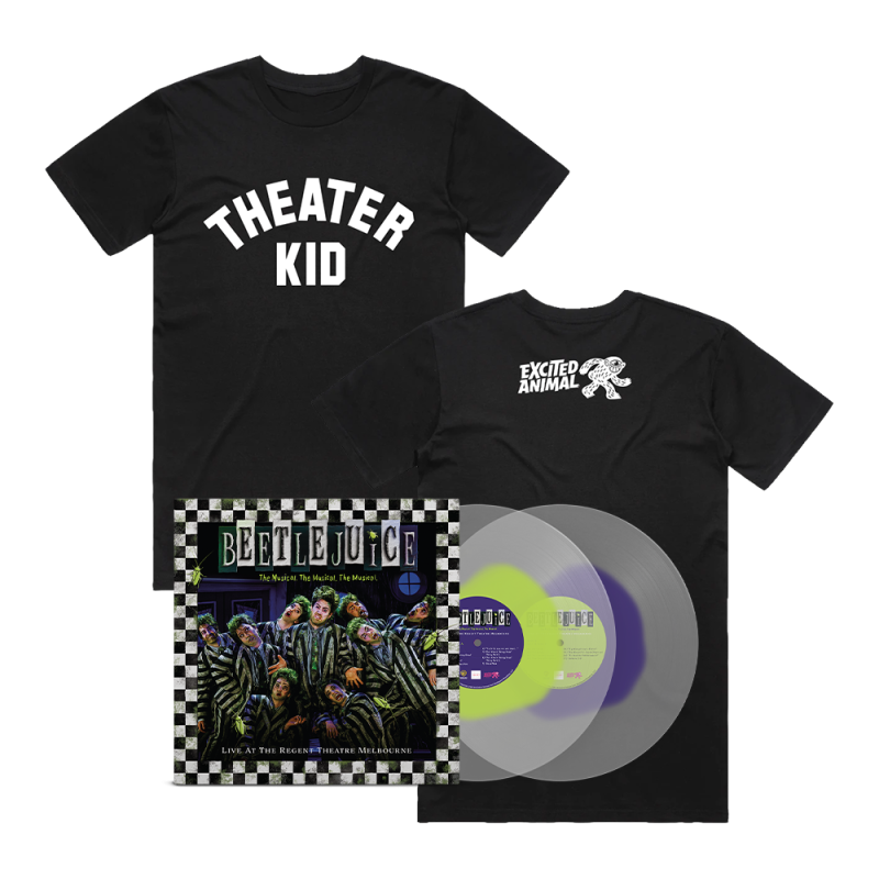 Beetlejuice The Musical Live At The Regent Theatre (Melbourne) Vinyl 2LP + Theater Kid Tshirt (USA) by Excited Animal Records