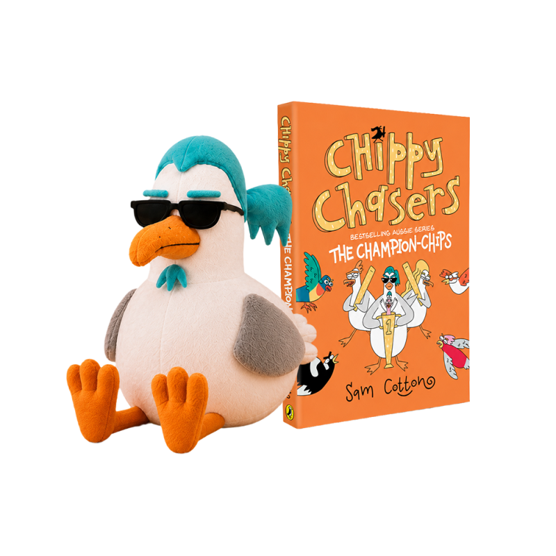 Chippy Chasers: The Champion-Chips Book + Steve-O Plush Toy (20cm x 20cm) by Sam Cotton
