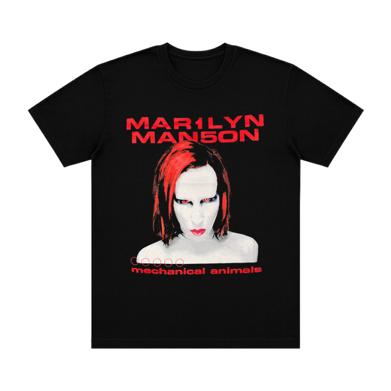 Mechanical Animals Black Tshirt by Marilyn Manson
