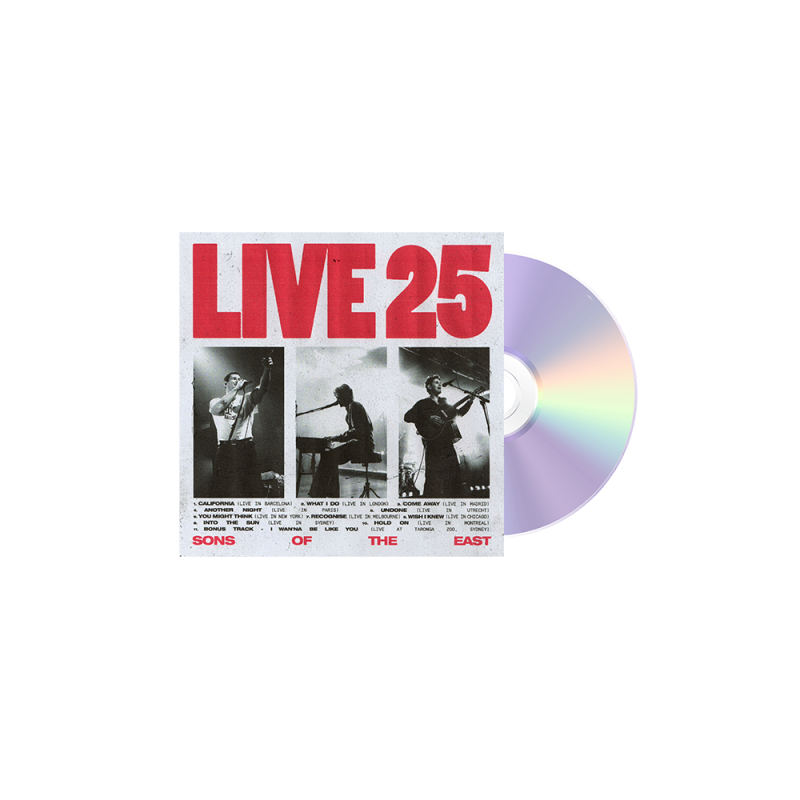Live 25 CD + White Tshirt by Sons Of The East