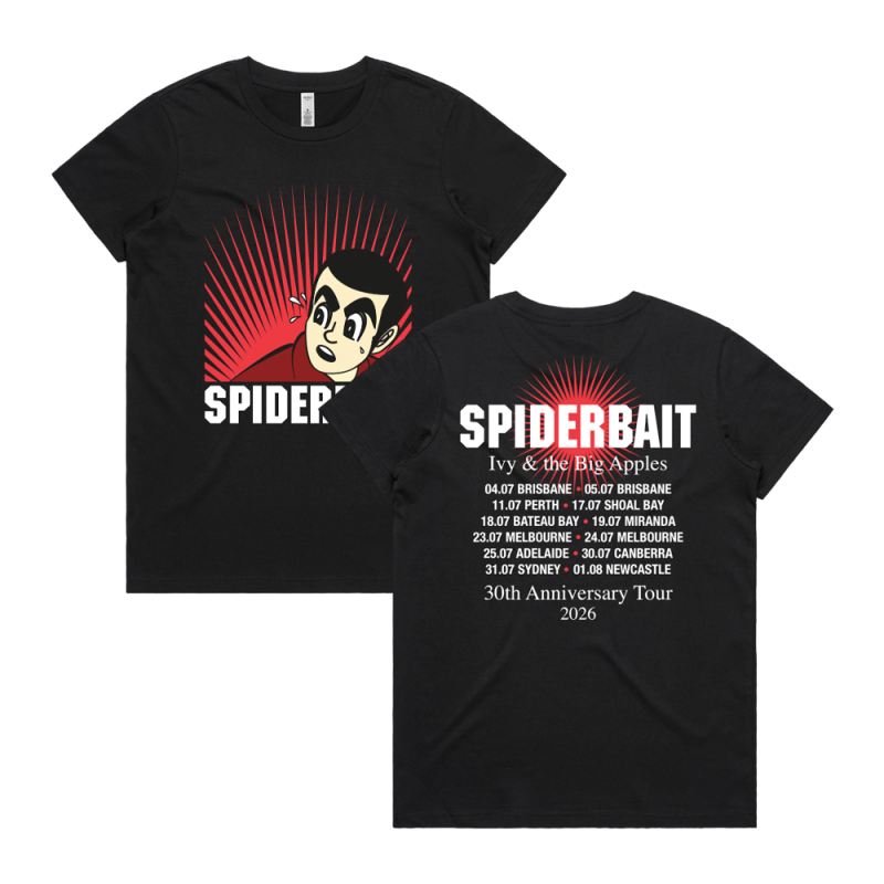 IVY 30TH ANNIVERSARY TOUR BLACK WOMENS TSHIRT by Spiderbait