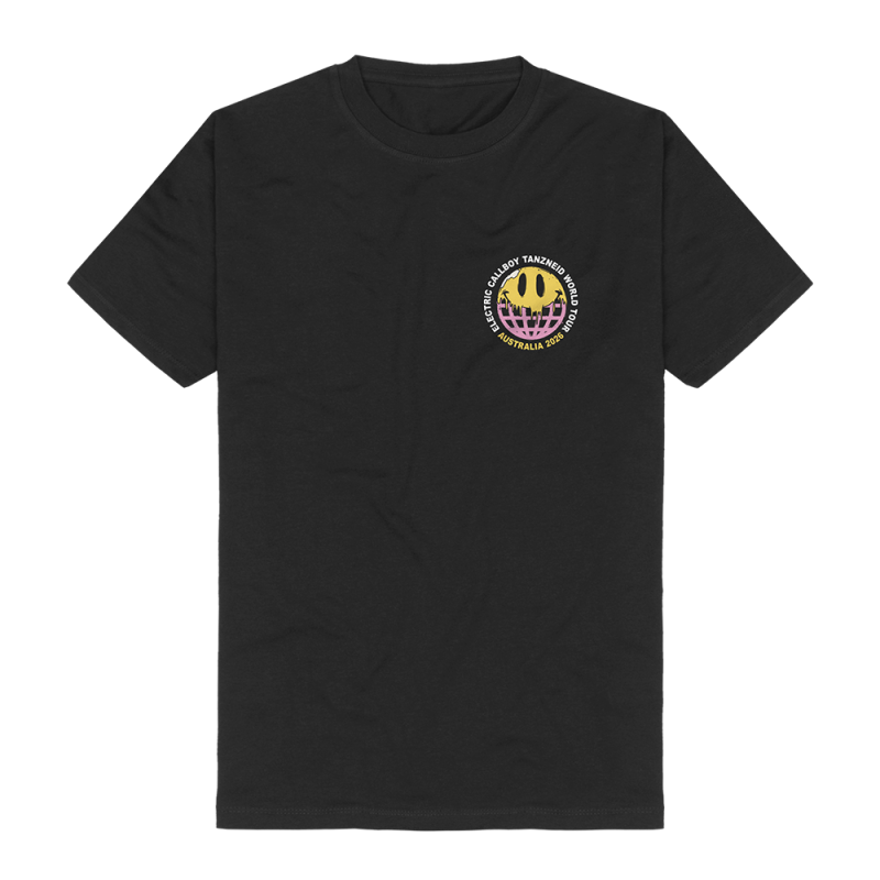 TANZNEID AUSTRALIA GLOBE BLACK TSHIRT by Electric Callboy