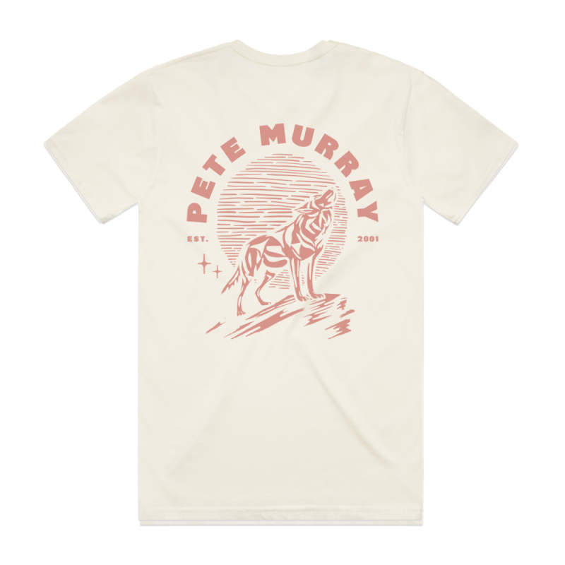 Wolf Ecru Tshirt by Pete Murray