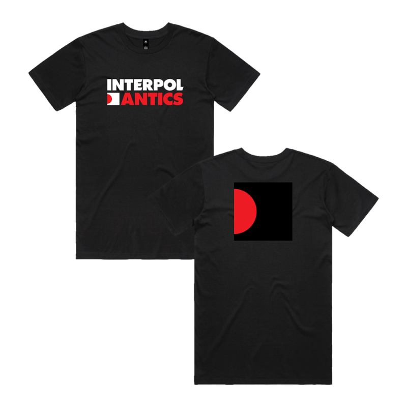 Antics Black Tshirt by Interpol