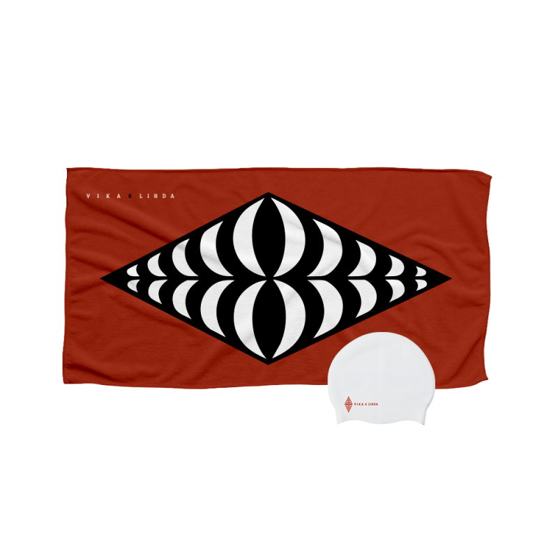 Beach Towel + Swimming Cap + Where Do You Come From? Digital Download by Vika & Linda