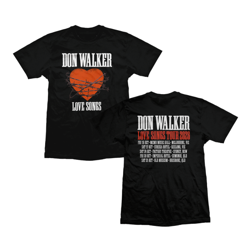 Love Songs 2026 Tour Tshirt by Don Walker