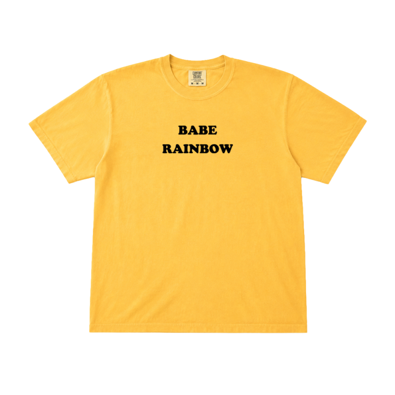 Babe Rainbow Flock Logo Tshirt + Black Vinyl LP by Babe Rainbow