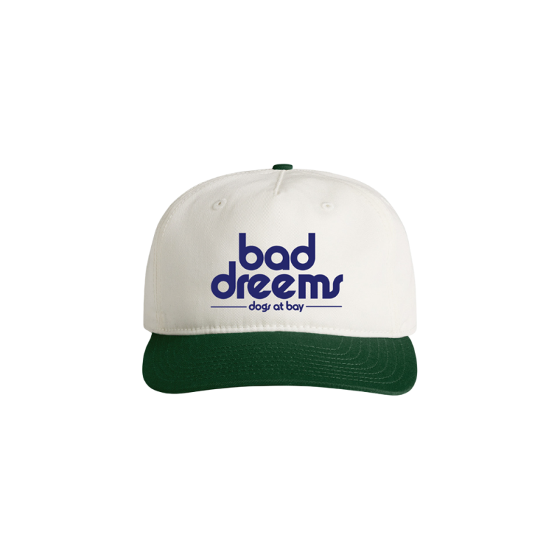 Dogs at Bay Embroidered Natural/Green Cap by Bad Dreems