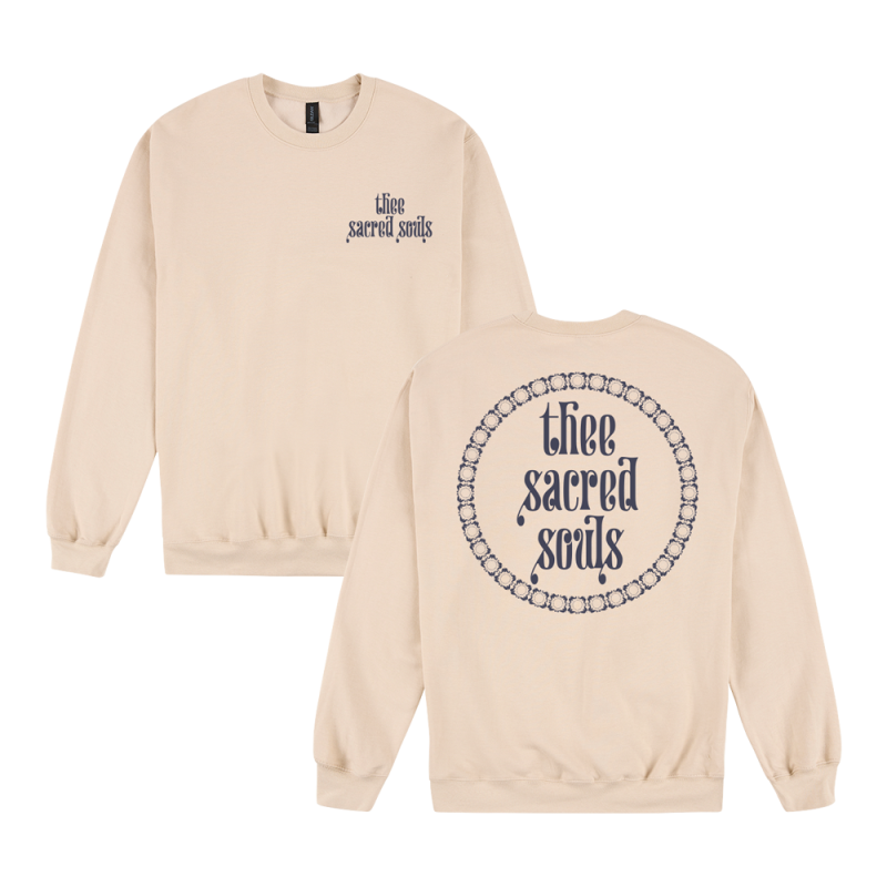CIRCLE LOGO SAND SWEATSHIRT by Thee Sacred Souls