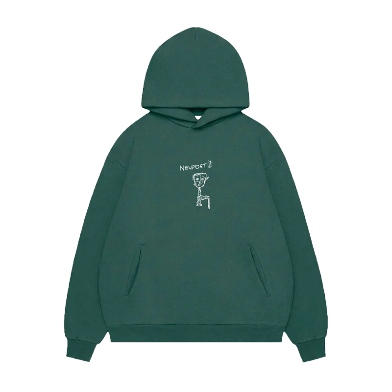 Drawing Forest Green Hoody by Newport