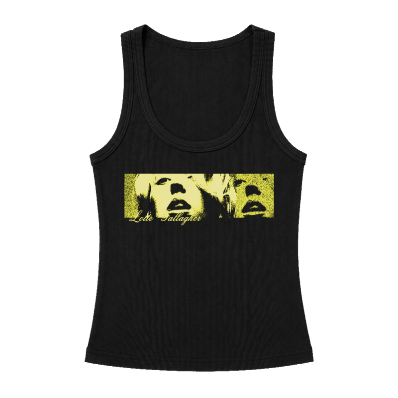 Yellow Portrait Black Tank by Lotte Gallagher