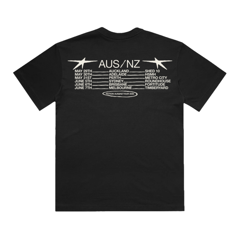 Tour Black Tshirt by Notion