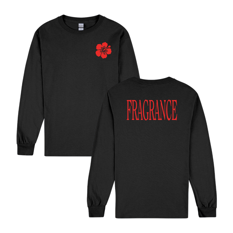 FLOWER BLACK LONGSLEEVE TEE by Fragrance Recordings