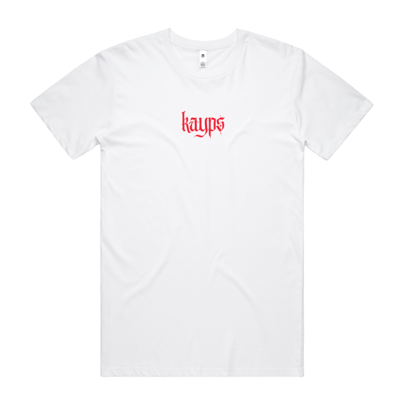 KAYPS - Red Logo White Tshirt + Bunuba Baby Digital Download by Bad Apples Music