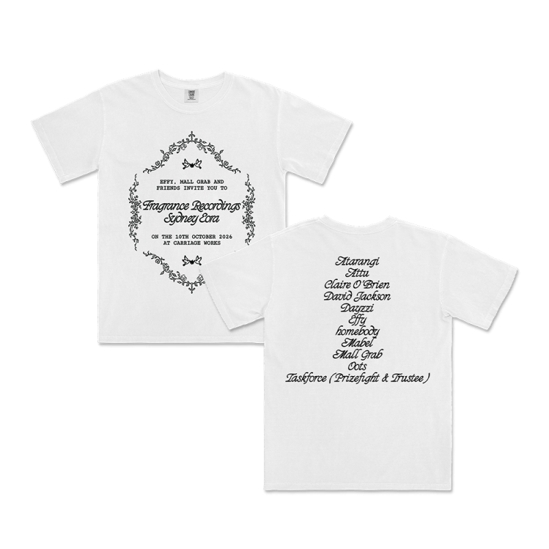 INVITE WHITE TSHIRT by Fragrance Recordings