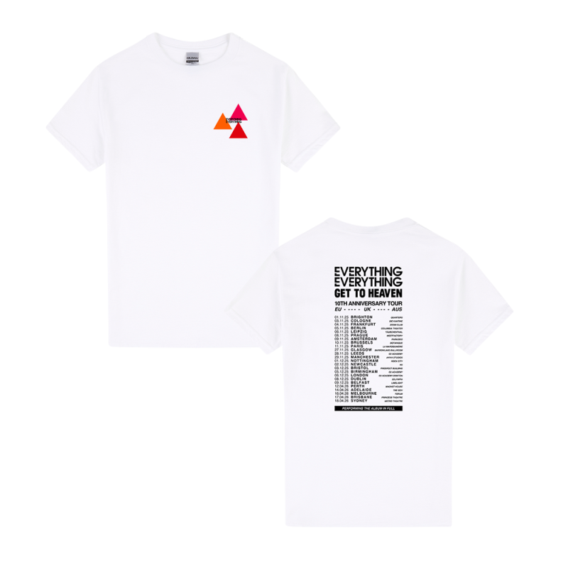 Tour White Tshirt by Everything Everything