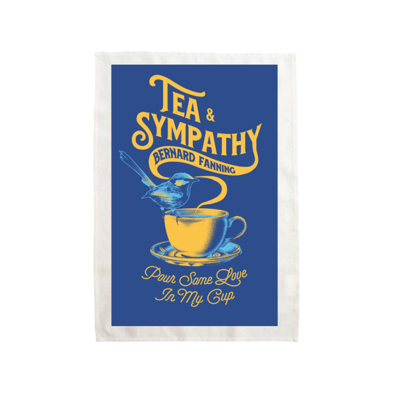 Blue Wren Tea Towel + Tea Set + Coaster Set by Bernard Fanning