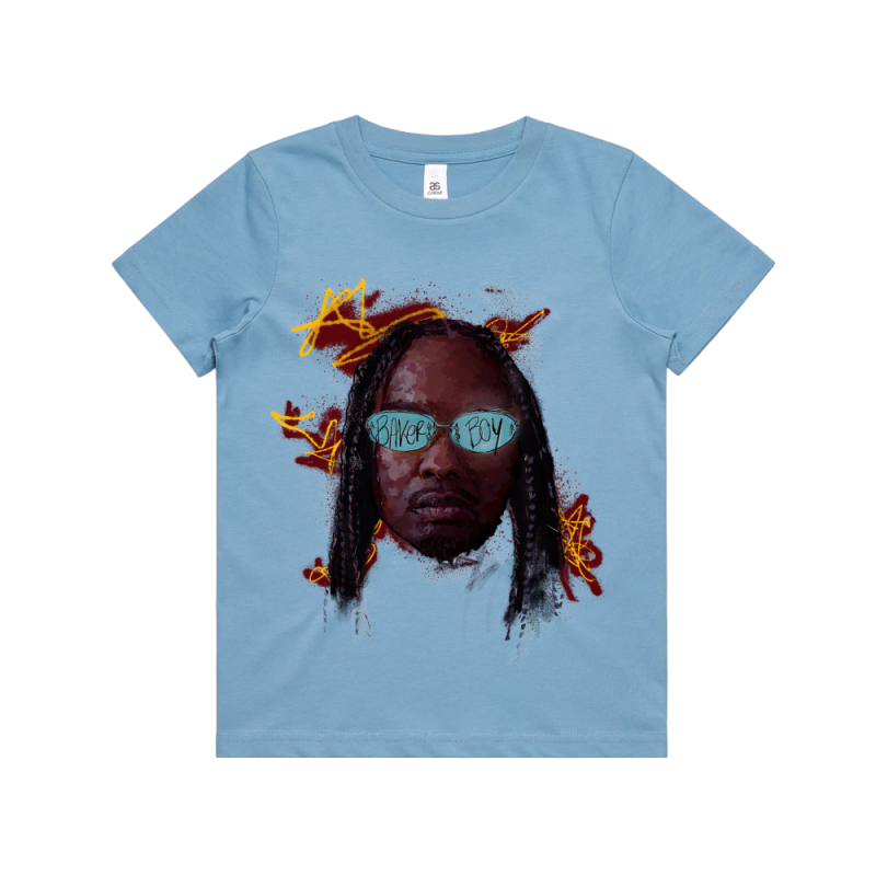 DJANDJAY Youth Tee Carolina Blue by Baker Boy