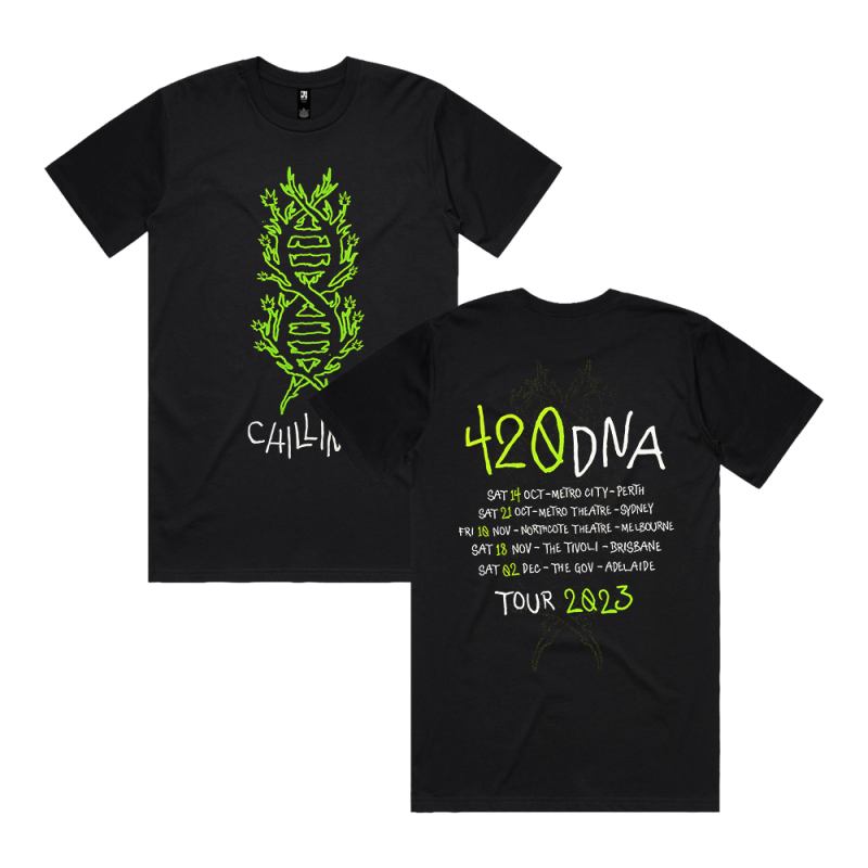 420 DNABLACK TOUR TSHIRT by ChillinIt