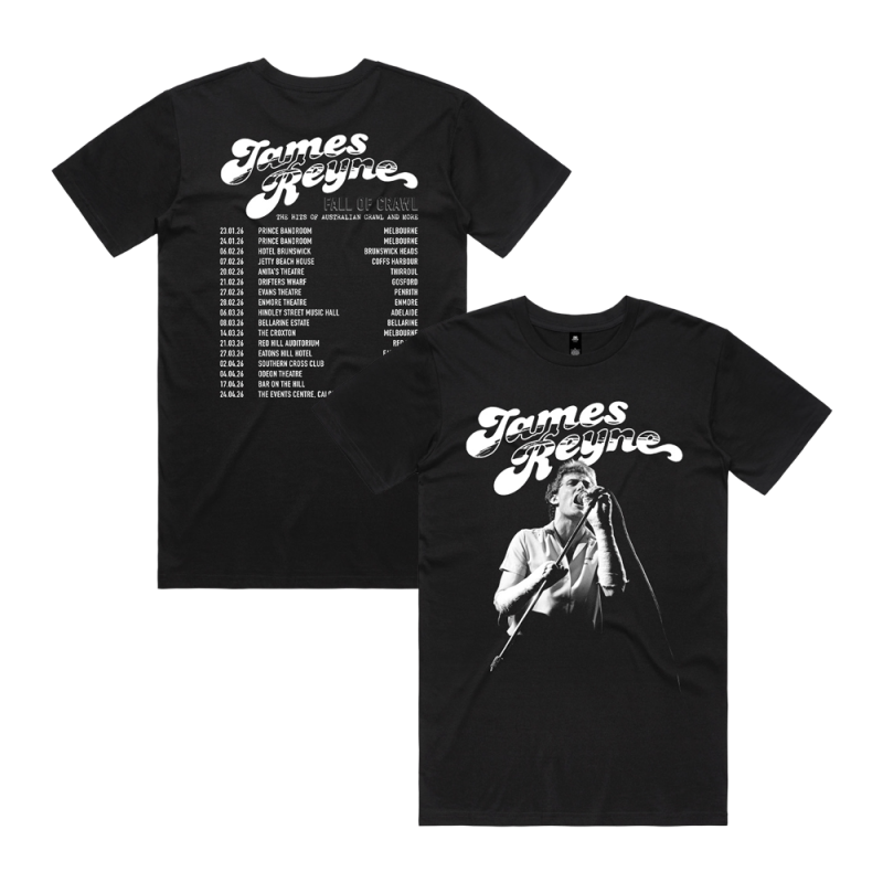 Fall Of Crawl Black Tshirt by James Reyne