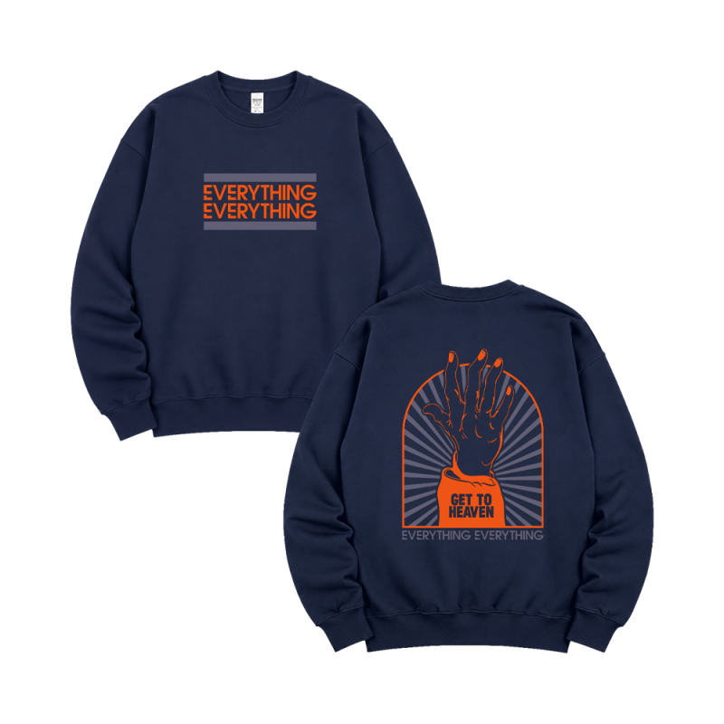 Get To Heaven Navy Sweater by Everything Everything