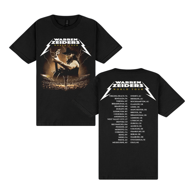 Tour Black Tshirt by Warren Zeiders