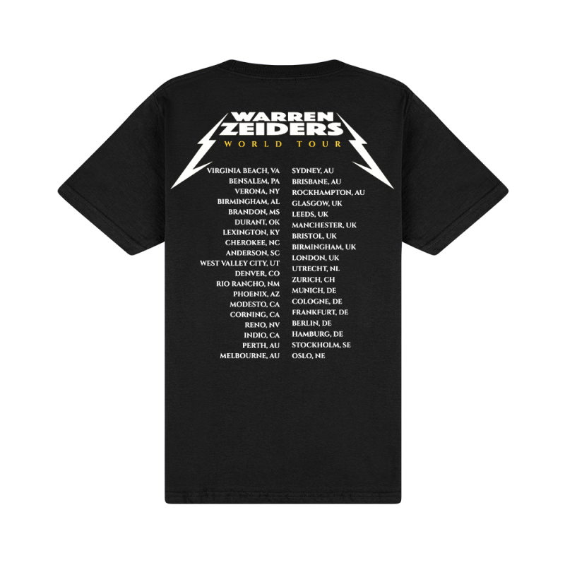 Tour Black Tshirt by Warren Zeiders