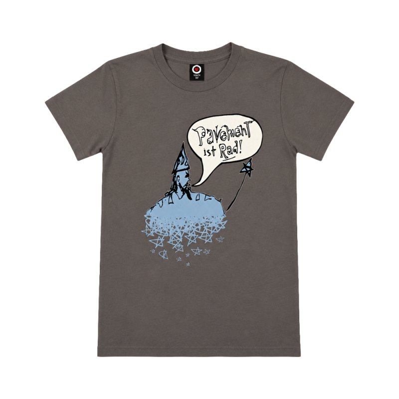 Wizard Charcoal Tshirt by Pavement