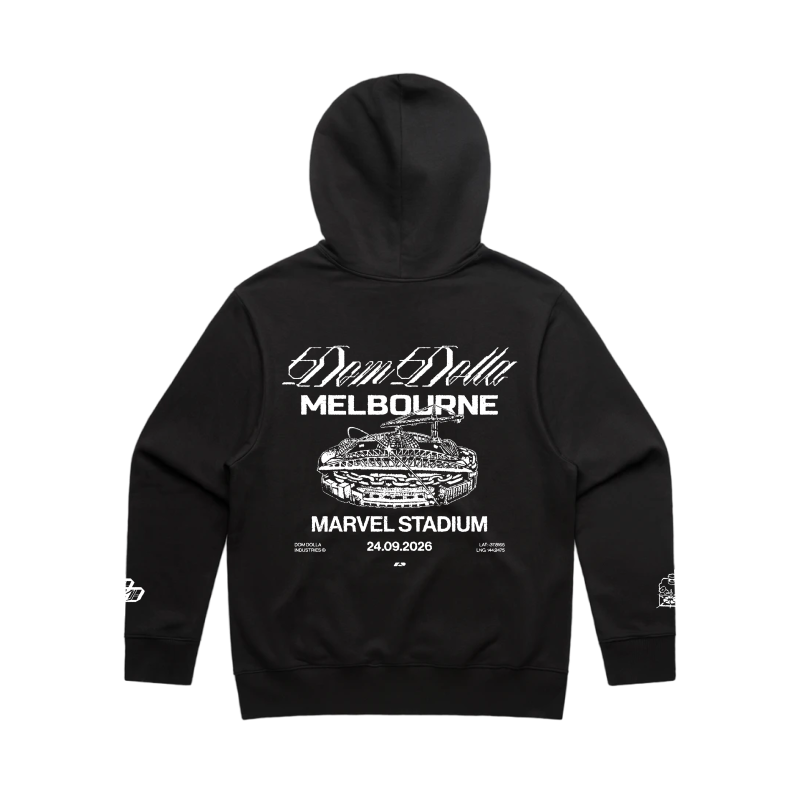 MELBOURNE STADIUM HOODIE by Dom Dolla