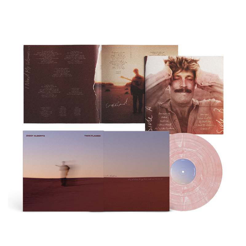 Twin Flames - Powder Pink Vinyl LP by Ziggy Alberts