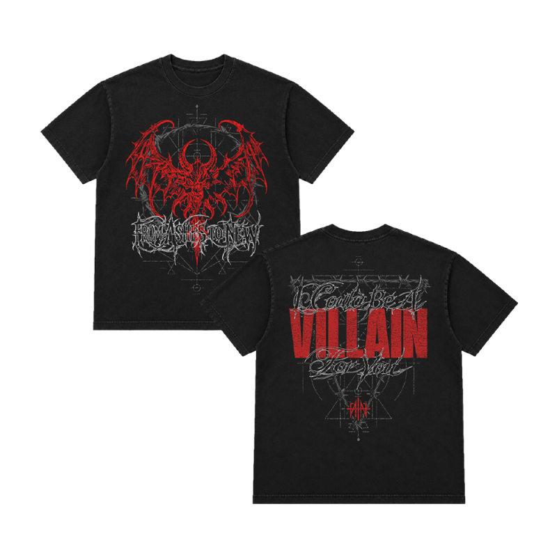 Villain Black Tshirt by From Ashes to New
