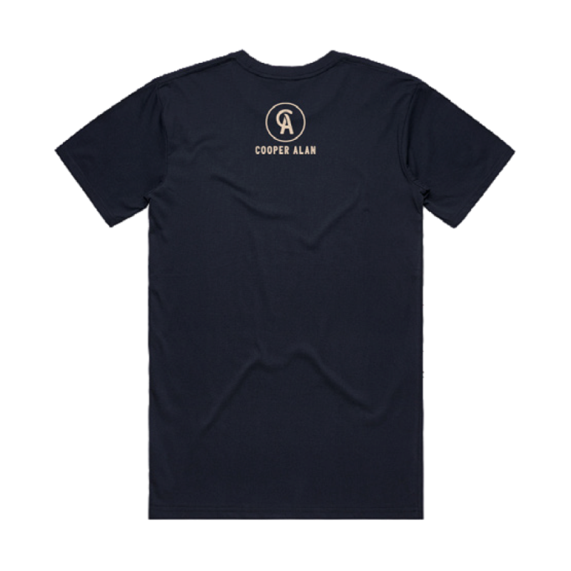 Few Shits Navy Tshirt by Cooper Alan