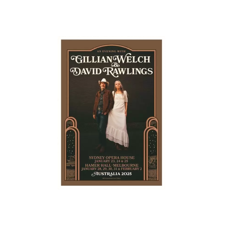 Unsigned Tour Poster (A2) by Gillian Welch & David Rawlings