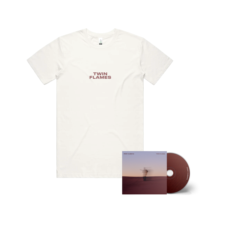 Twin Flames CD + Natural Tshirt by Ziggy Alberts
