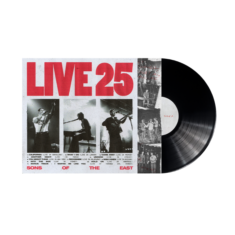 Live 25 - Black Vinyl LP + White Tshirt by Sons Of The East