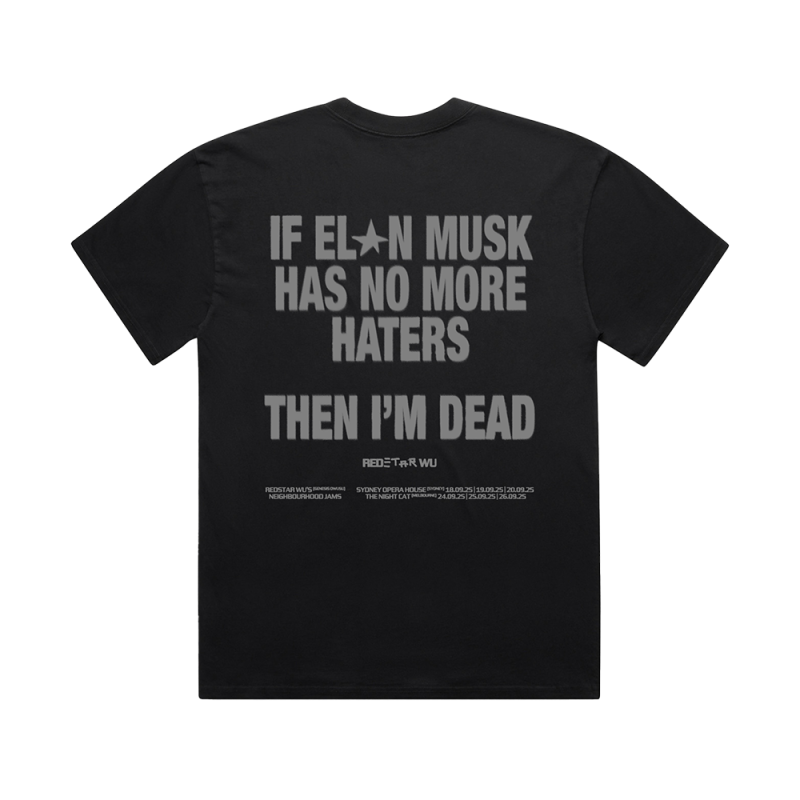 PIRATE RADIO TEE BLACK TSHIRT (2026 DATED) by Genesis Owusu